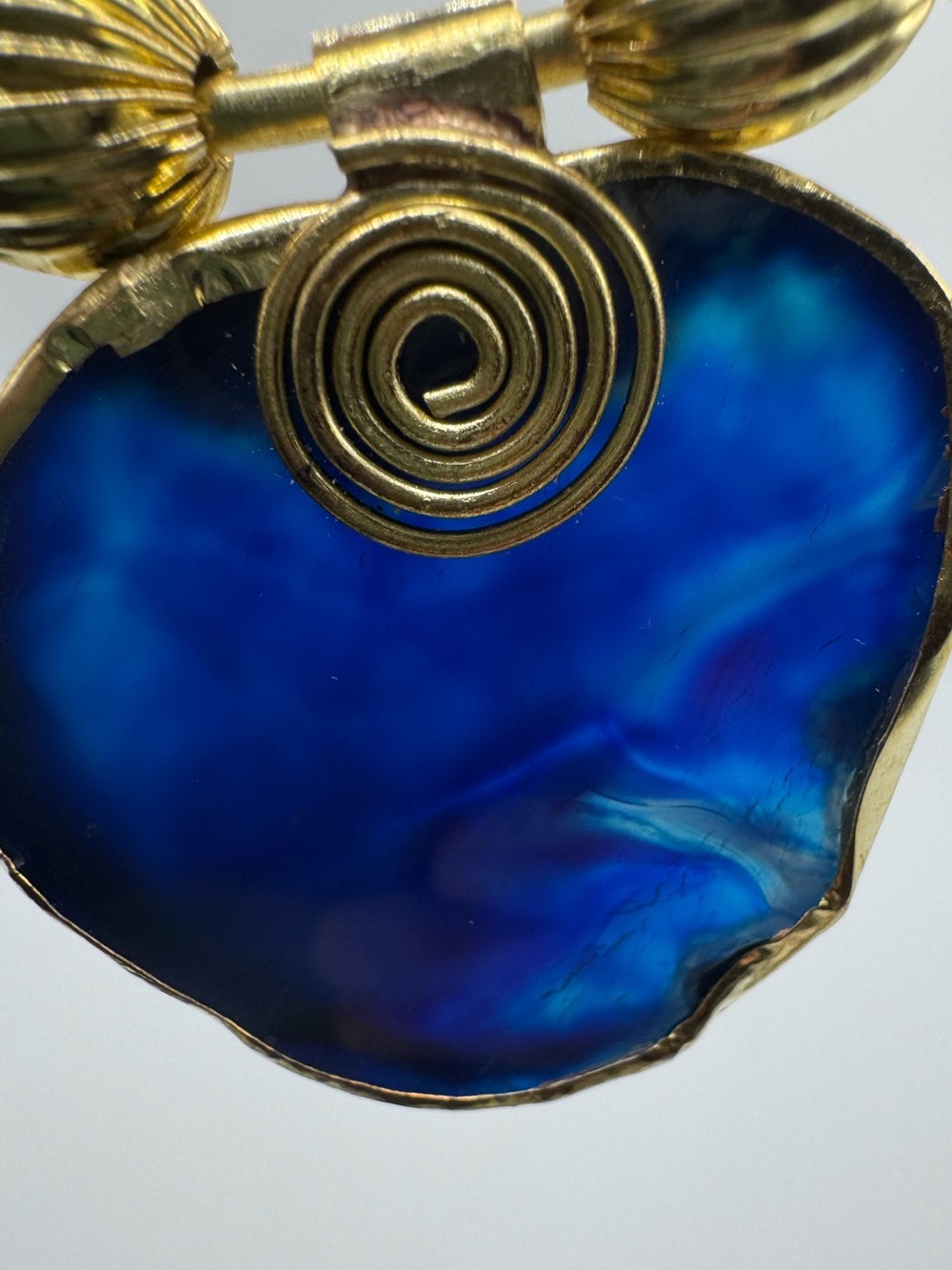 Blue Agate Collar Necklace - Picture 2 of 6